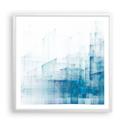 Poster in een witte lijst - Hoe ruimte geworden is - 60x60 cm