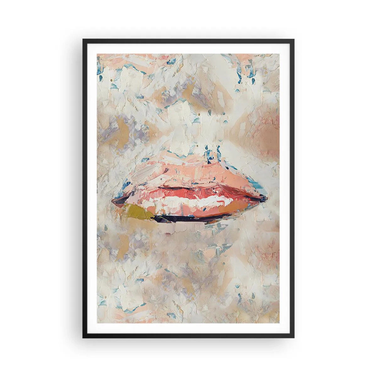 Poster in een zwarte lijst - Het wekt de zintuigen - 70x100 cm