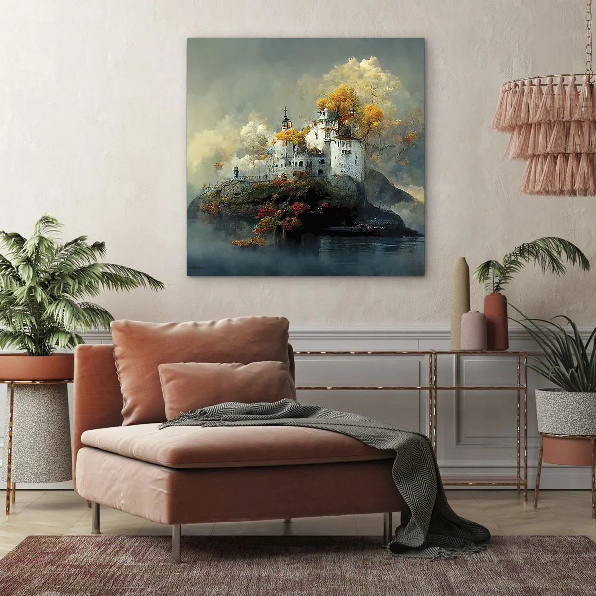 Schilderen op canvas - Het begin van een romantisch verhaal - 40x40 cm