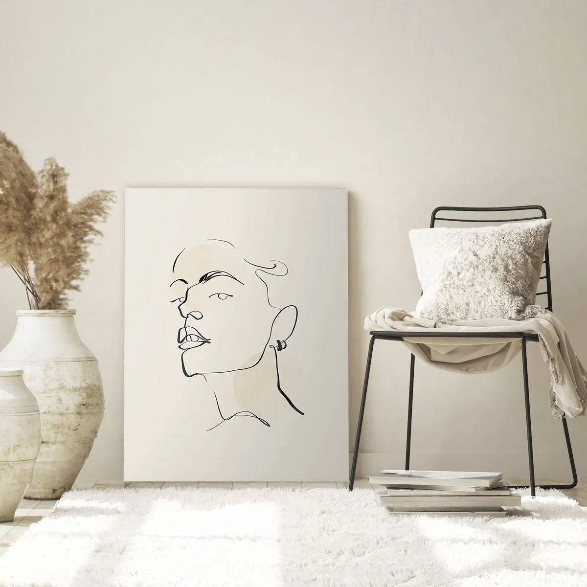 Schilderen op glas - Een trotse blik - 70x100 cm