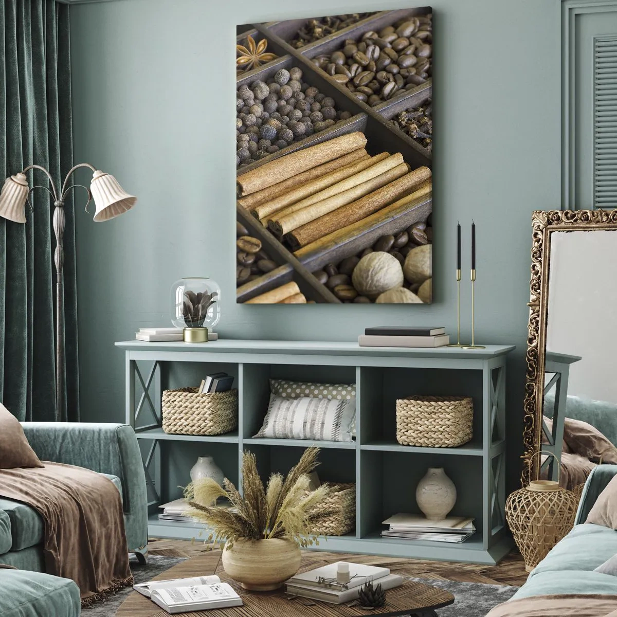 Schilderen op canvas - Een schatkist aan aroma's - 50x70 cm