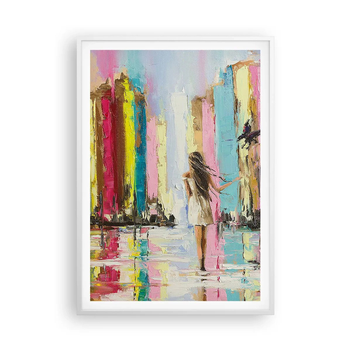 Poster in een witte lijst - Volg mij - 70x100 cm