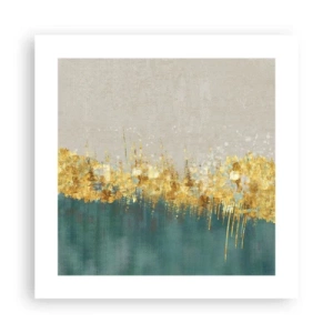 Poster - De gouden rand - 40x40 cm