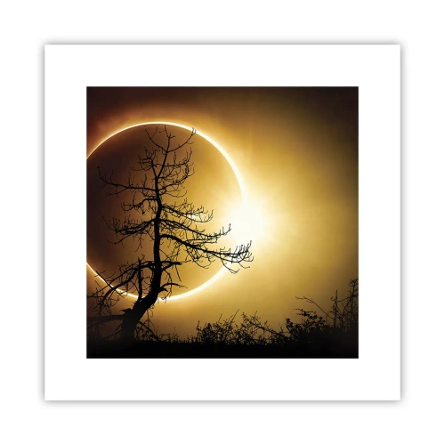 Poster - Totale zonsverduistering - 30x30 cm