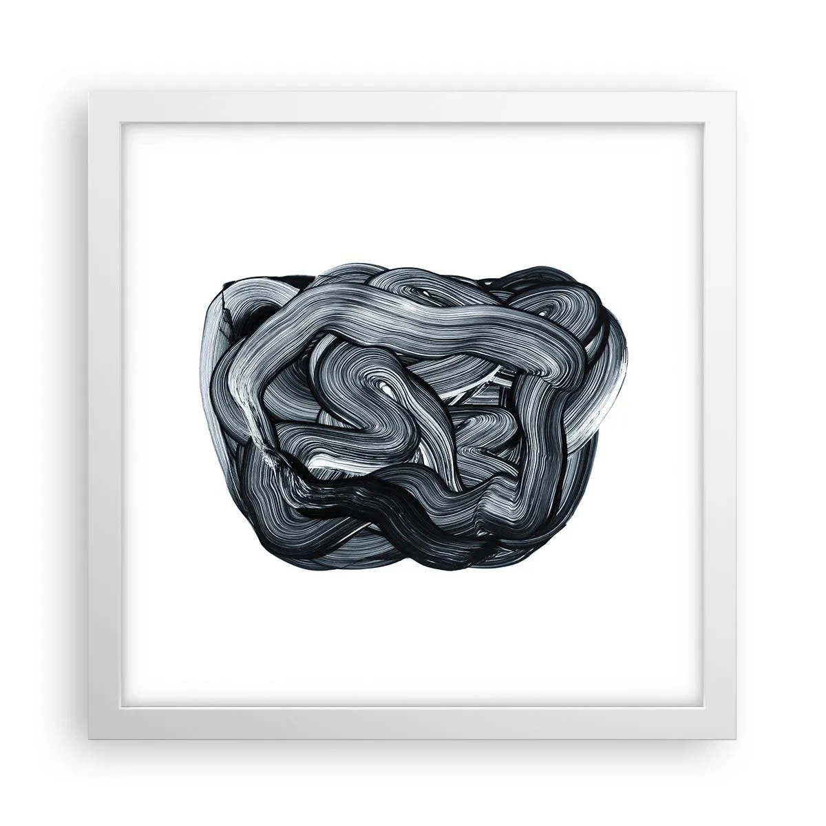 Poster in een witte lijst - Het is niet zo eenvoudig - 30x30 cm