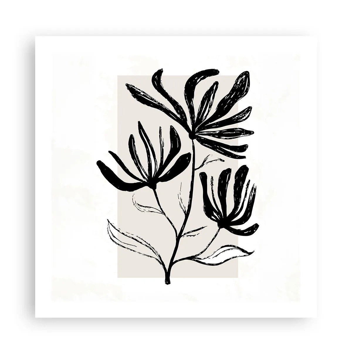 Poster - Schets voor het herbarium - 60x60 cm