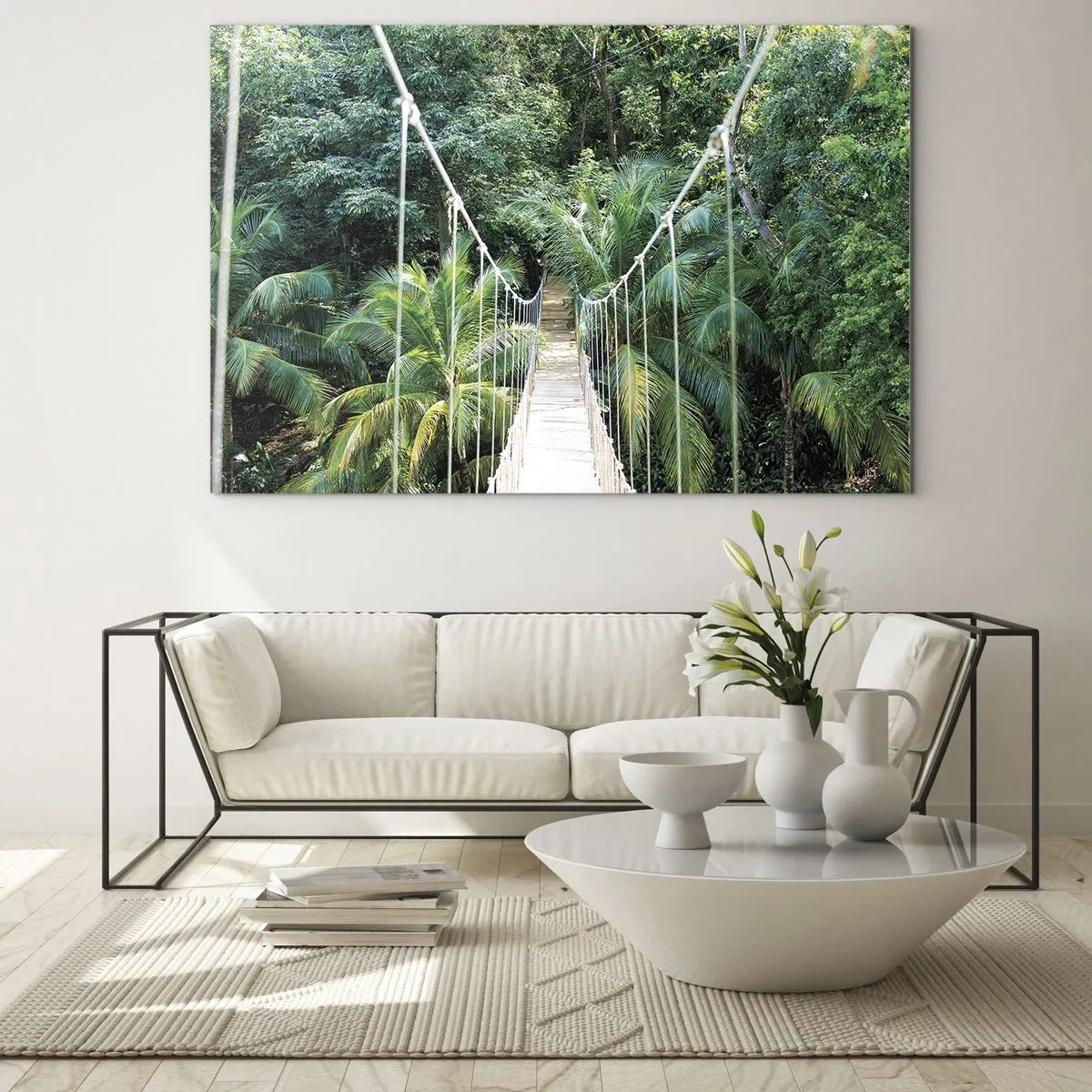 Schilderen op glas - Welkom in de jungle! - 120x80 cm
