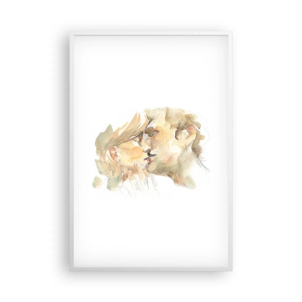 Poster in een witte lijst - De helft gevonden? - 61x91 cm