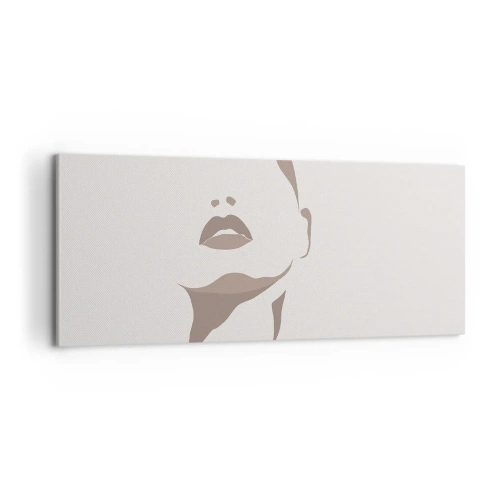 Schilderen op canvas - Gemaakt van licht en schaduw - 100x40 cm