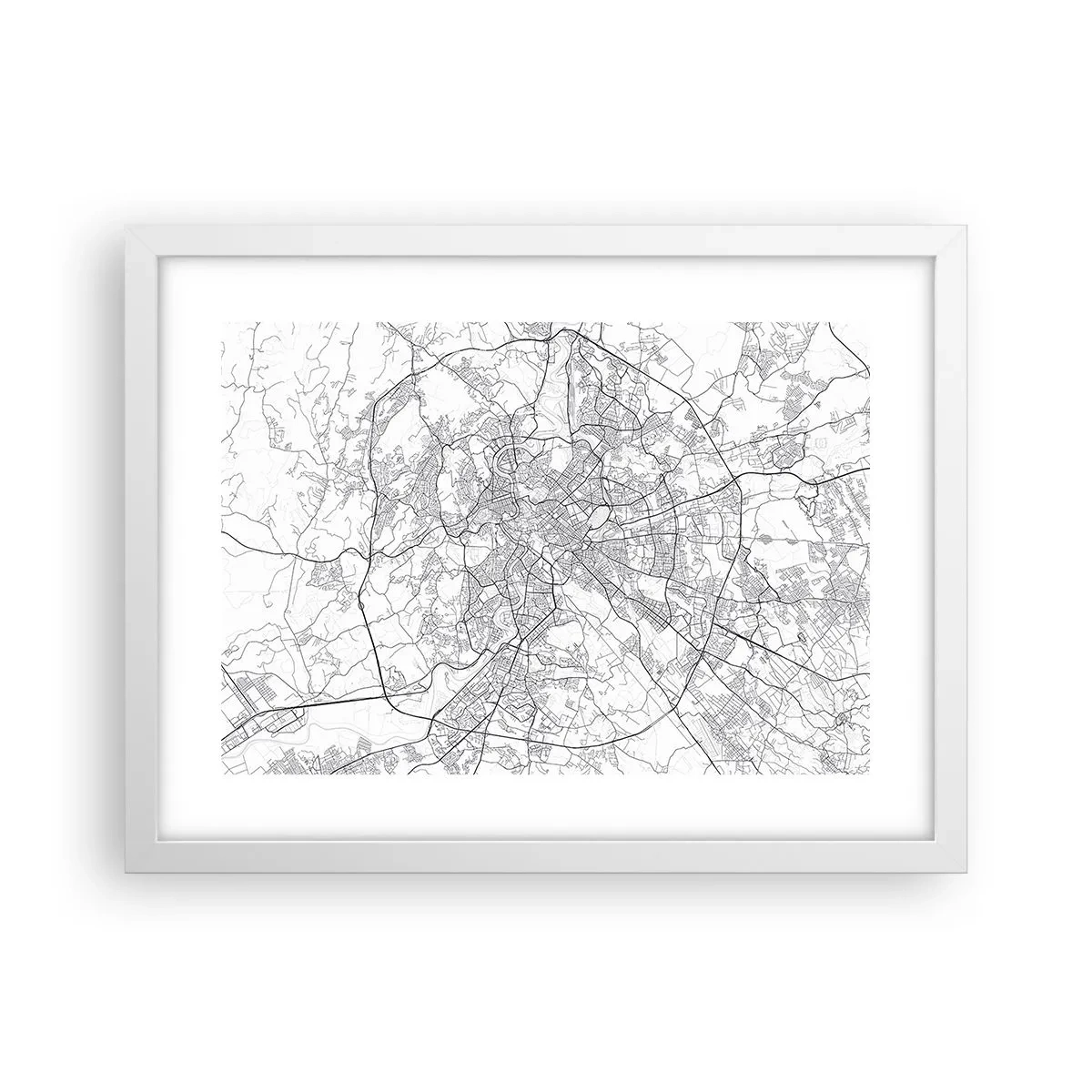 Poster in een witte lijst - Romeinse cirkel - 40x30 cm