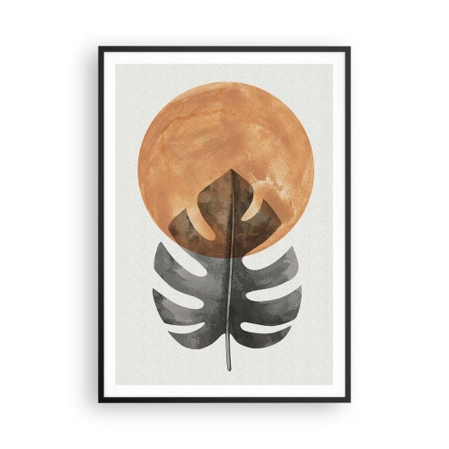 Poster in een zwarte lijst - Altijd de zon - 70x100 cm