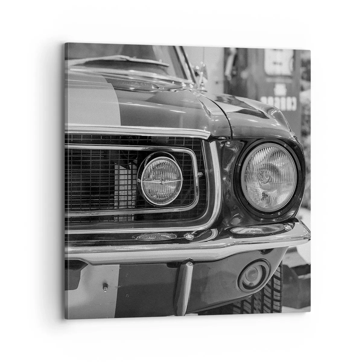 Schilderen op canvas - Hard rijden - 70x70 cm