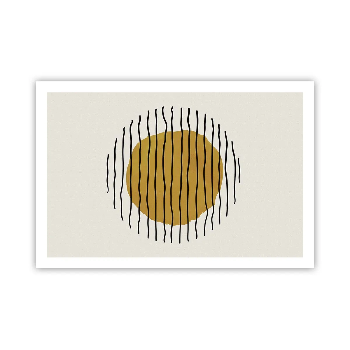 Poster - Abstractie trillend van warmte - 91x61 cm