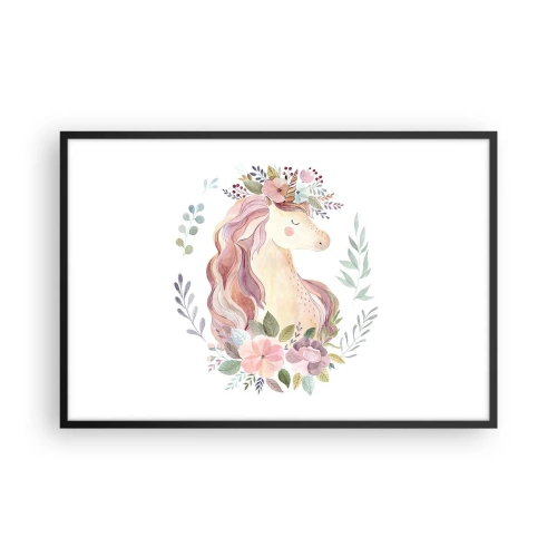 Poster in een zwarte lijst - Een uitnodiging in de wereld van sprookjes - 91x61 cm