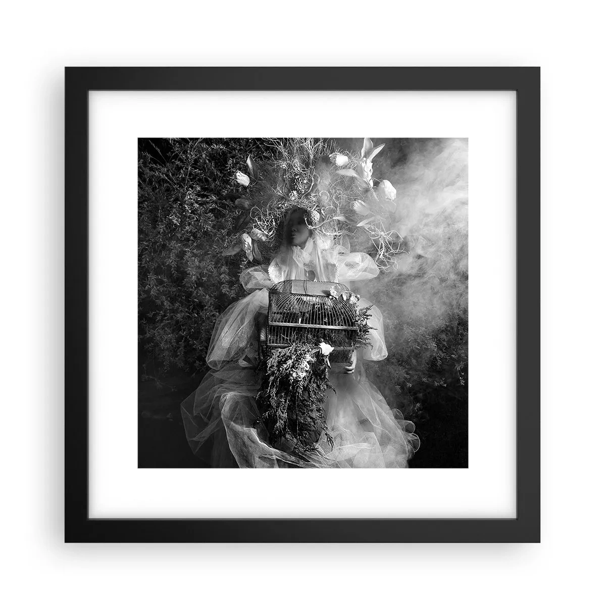 Poster in een zwarte lijst - Moeder zelf - Natuur - 30x30 cm