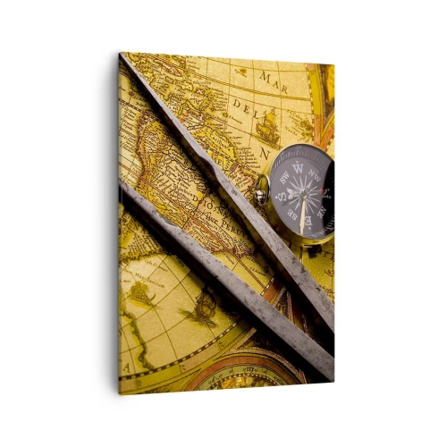 Schilderen op canvas - Waar zijn deze schatten? - 50x70 cm