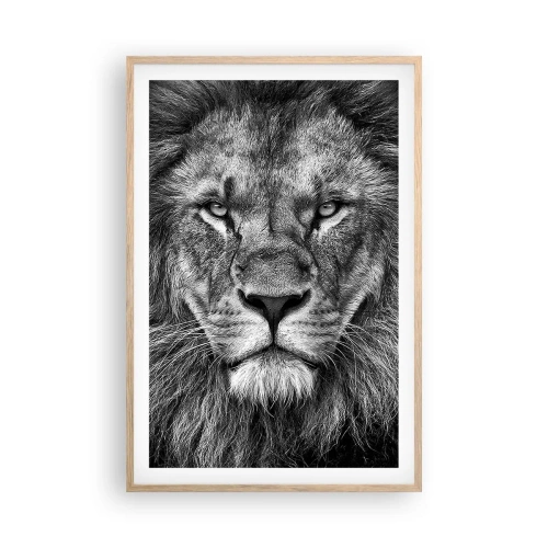 Een poster in een licht eiken lijst - In een kroningskleed - 61x91 cm