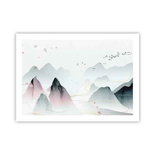Poster - Over de toppen - 70x50 cm