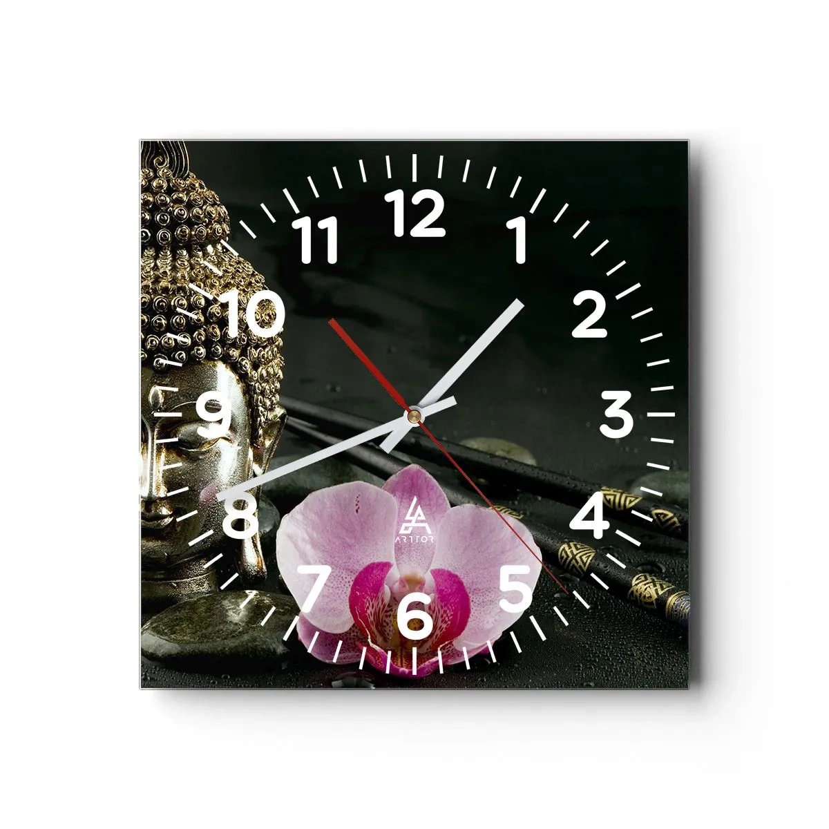 Wandklok - Klok - Harmonie van wijsheid en schoonheid - 40x40 cm