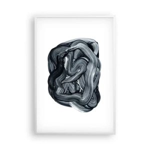 Poster in een witte lijst - Het is niet zo eenvoudig - 61x91 cm