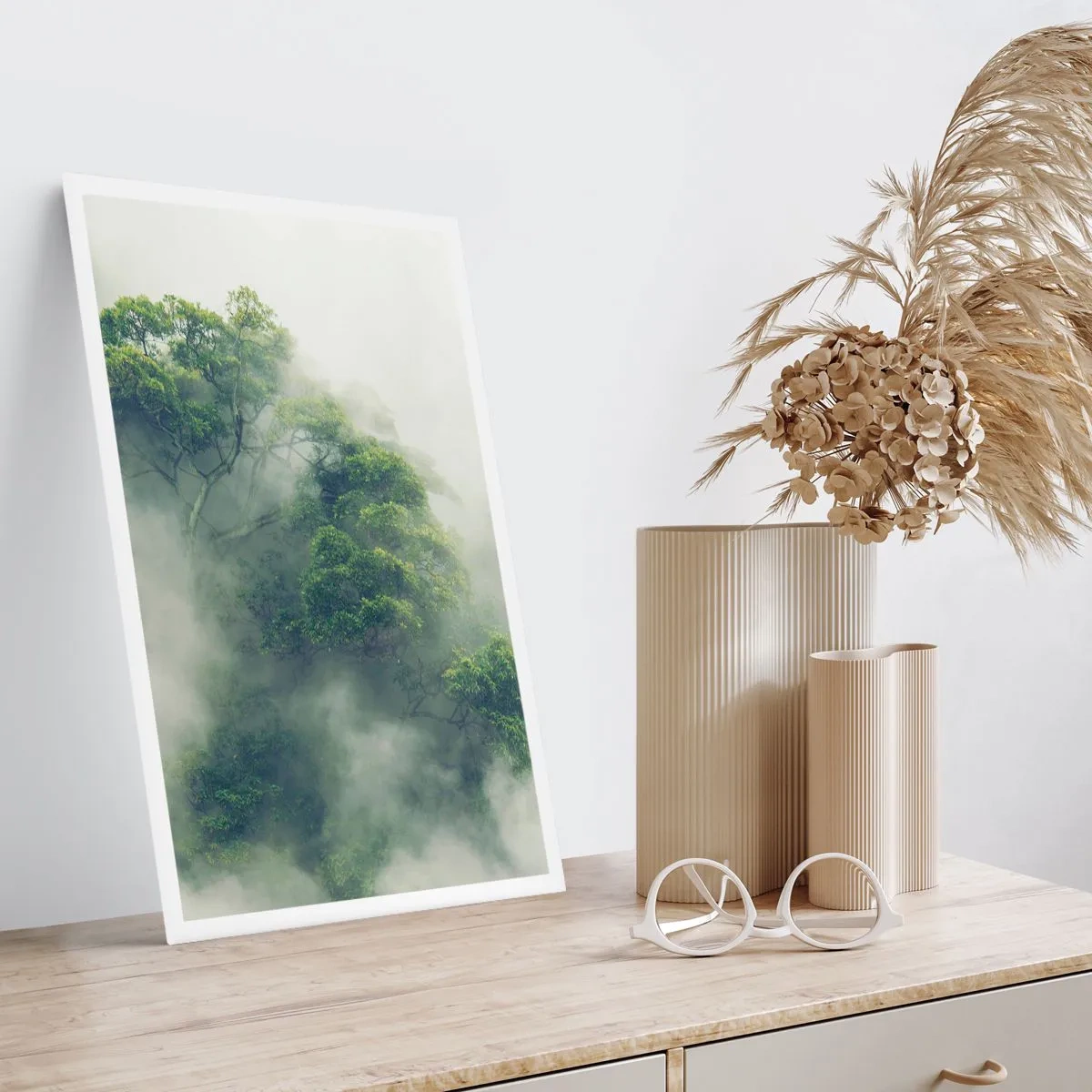 Poster - In mist gehuld - 70x100 cm