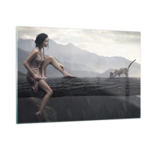 Schilderen op glas - Pieken van schoonheid - 120x80 cm