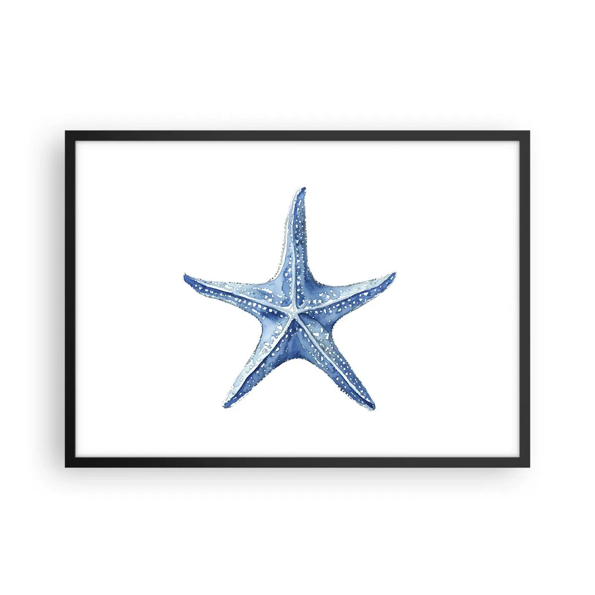 Poster in een zwarte lijst - Ster van de zee - 70x50 cm