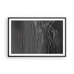 Poster in een zwarte lijst - Ritme en accent - 91x61 cm