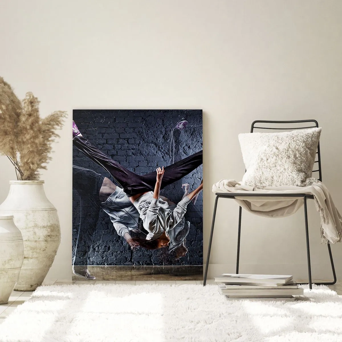 Schilderen op glas - Straatster - 50x70 cm