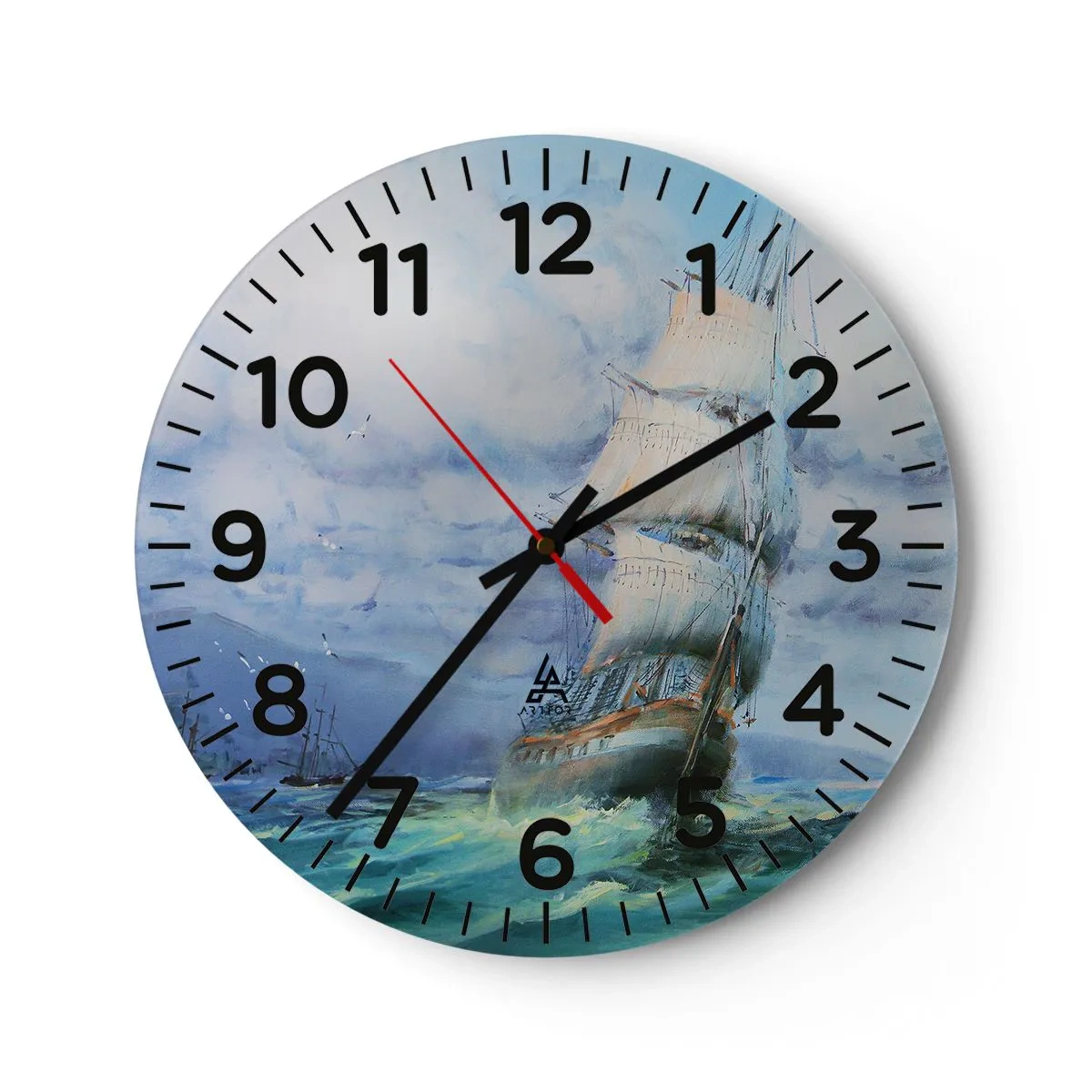Wandklok - Klok - Goede wind - 40x40 cm