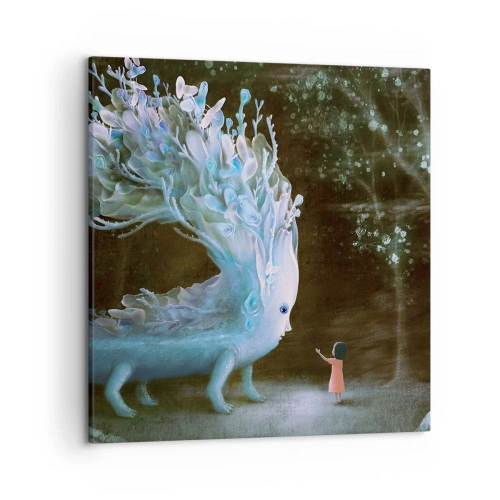 Schilderen op canvas - Fantastische ontmoeting - 50x50 cm