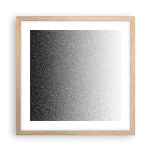 Een poster in een licht eiken lijst - Naar het licht - 40x40 cm