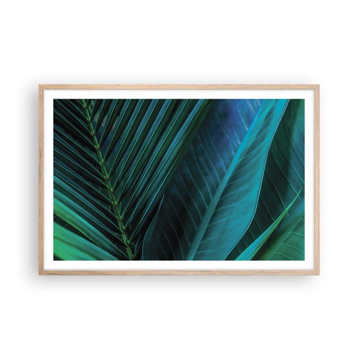 Een poster in een licht eiken lijst - De anatomie van groen - 91x61 cm