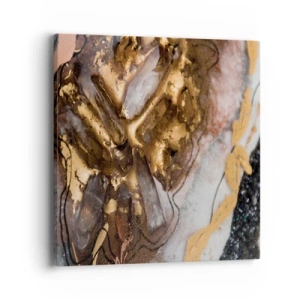 Schilderen op canvas - Het element aarde - 40x40 cm