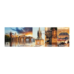 Fotobehang Monster Zelfklevend Deluxe Sticker - Eeuwenlang mooi - Stad, Praag, Tsjechië - 100x30 cm