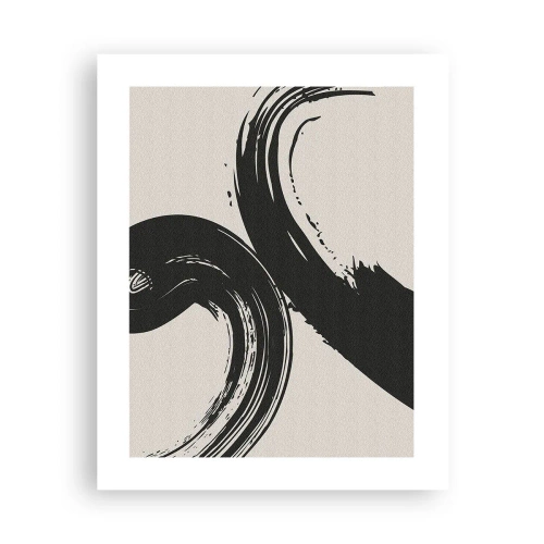 Poster - Vegend en cirkevormig - 40x50 cm