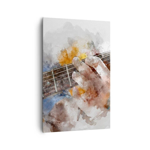 Schilderen op canvas - Poëzie tussen de snaren - 80x120 cm
