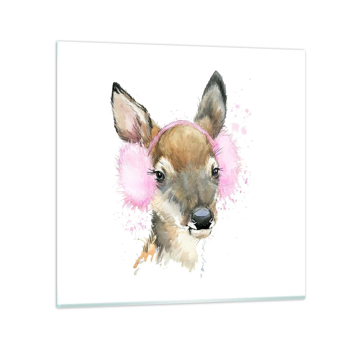 Schilderen op glas - En de vorst is niet langer verschrikkelijk - 50x50 cm