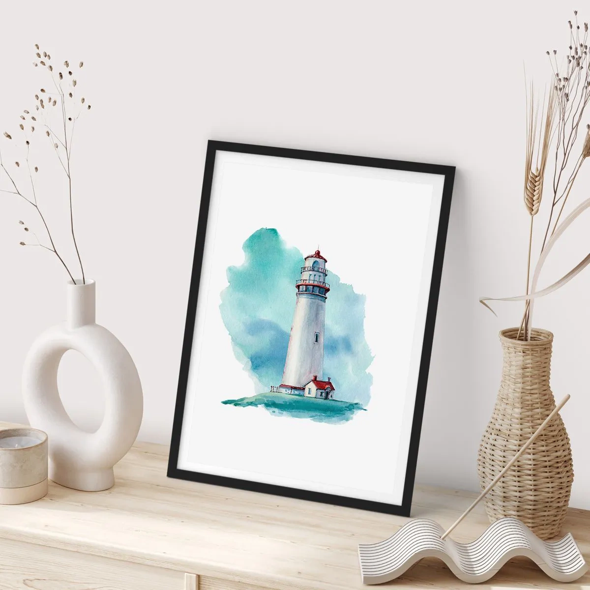 Poster in een zwarte lijst - Blue's zachtaardige zus - 40x50 cm