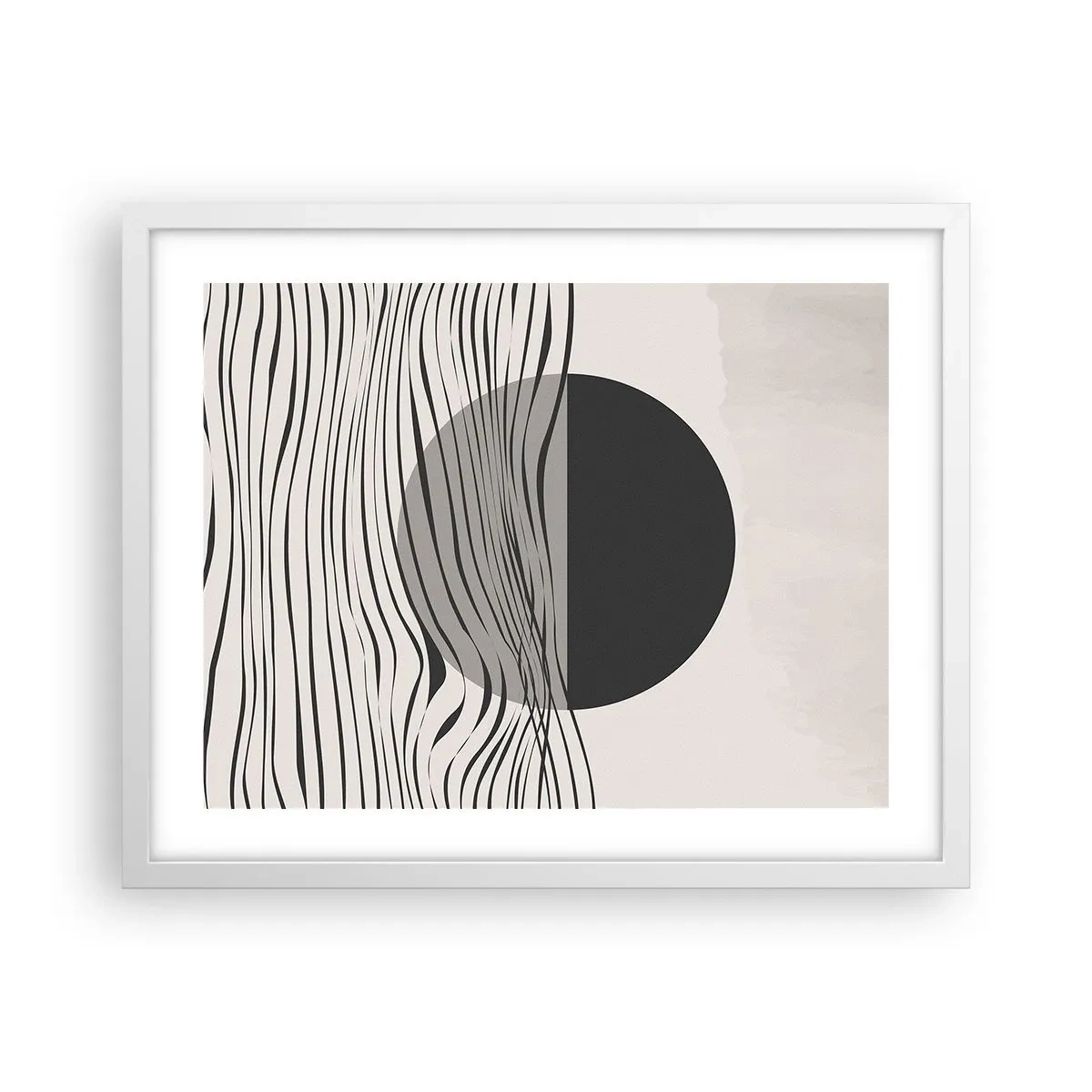 Poster in een witte lijst - Halve compositie - 50x40 cm