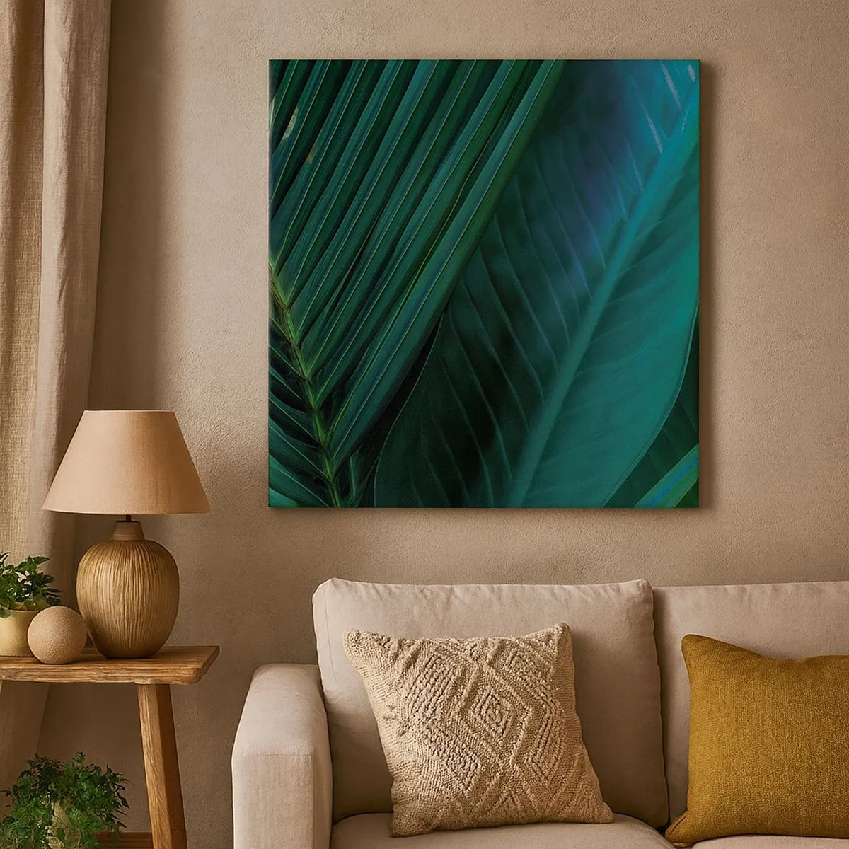 Schilderen op canvas - De anatomie van groen - 30x30 cm