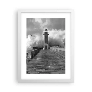 Poster in een witte lijst - Onbevreesd - 30x40 cm