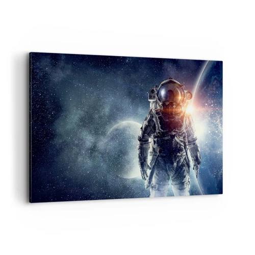 Schilderen op canvas - Ruimte avontuur - 120x80 cm