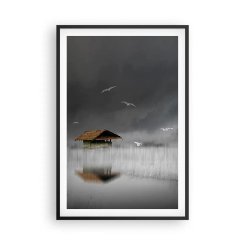 Poster in een zwarte lijst - Beschutting tegen regen - 61x91 cm