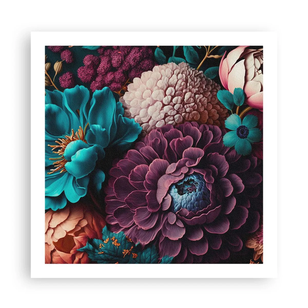 Poster - Natuur in overvloed - 60x60 cm