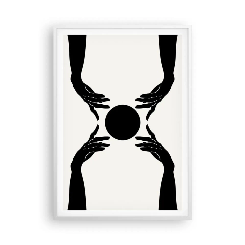 Poster in een witte lijst - Geheim teken - 70x100 cm
