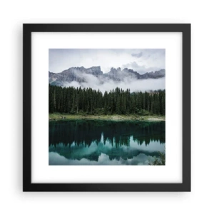 Poster in een zwarte lijst - Stil, stil, laten we het drinkwater niet wakker maken... - 30x30 cm