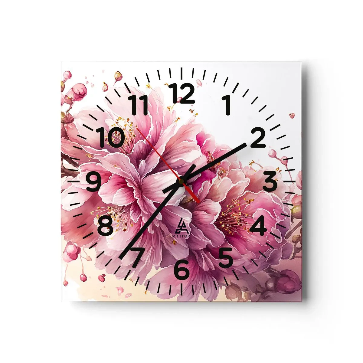 Wandklok - Klok - Kersenbloesem  - 30x30 cm