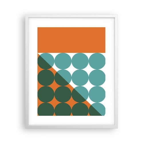 Poster in een witte lijst - Omhoog en diagonaal - 40x50 cm