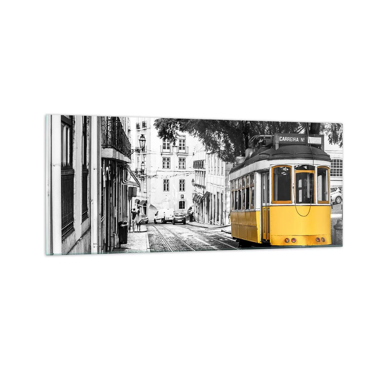 Schilderen op glas - En op de achtergrond fado - 100x40 cm